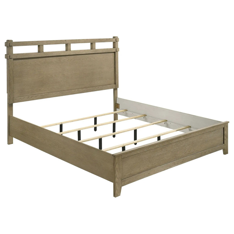 Hazlewood 61-inch Eastern King Panel Bed Vineyard Oak by Unique Piece Furniture