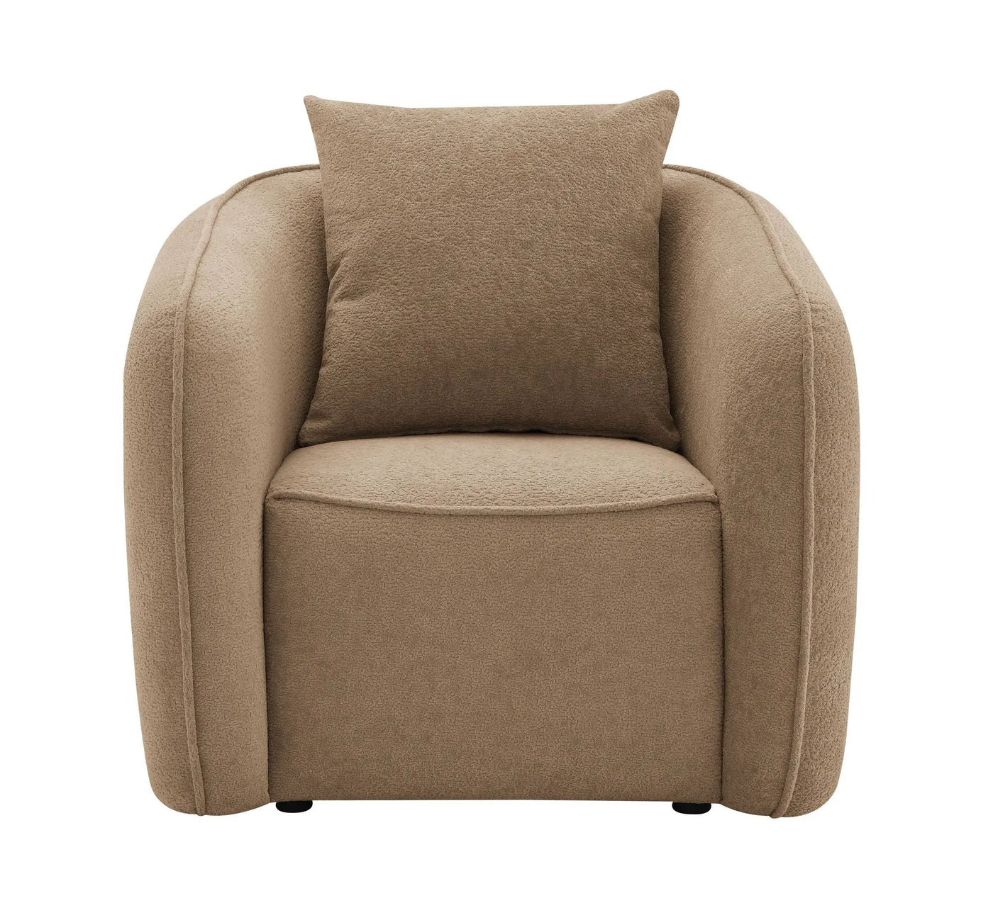 Keith Chenille Armchair With 1 Matching Color Toss Pillow by HouseOfZazla
