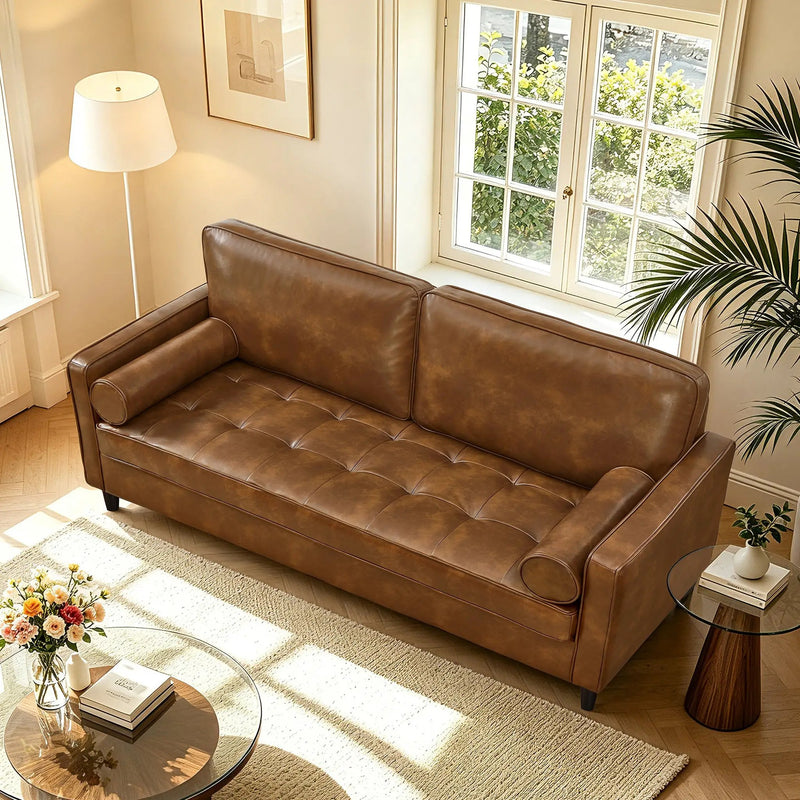 Classic Design Leather Couch by HouseOfZazla