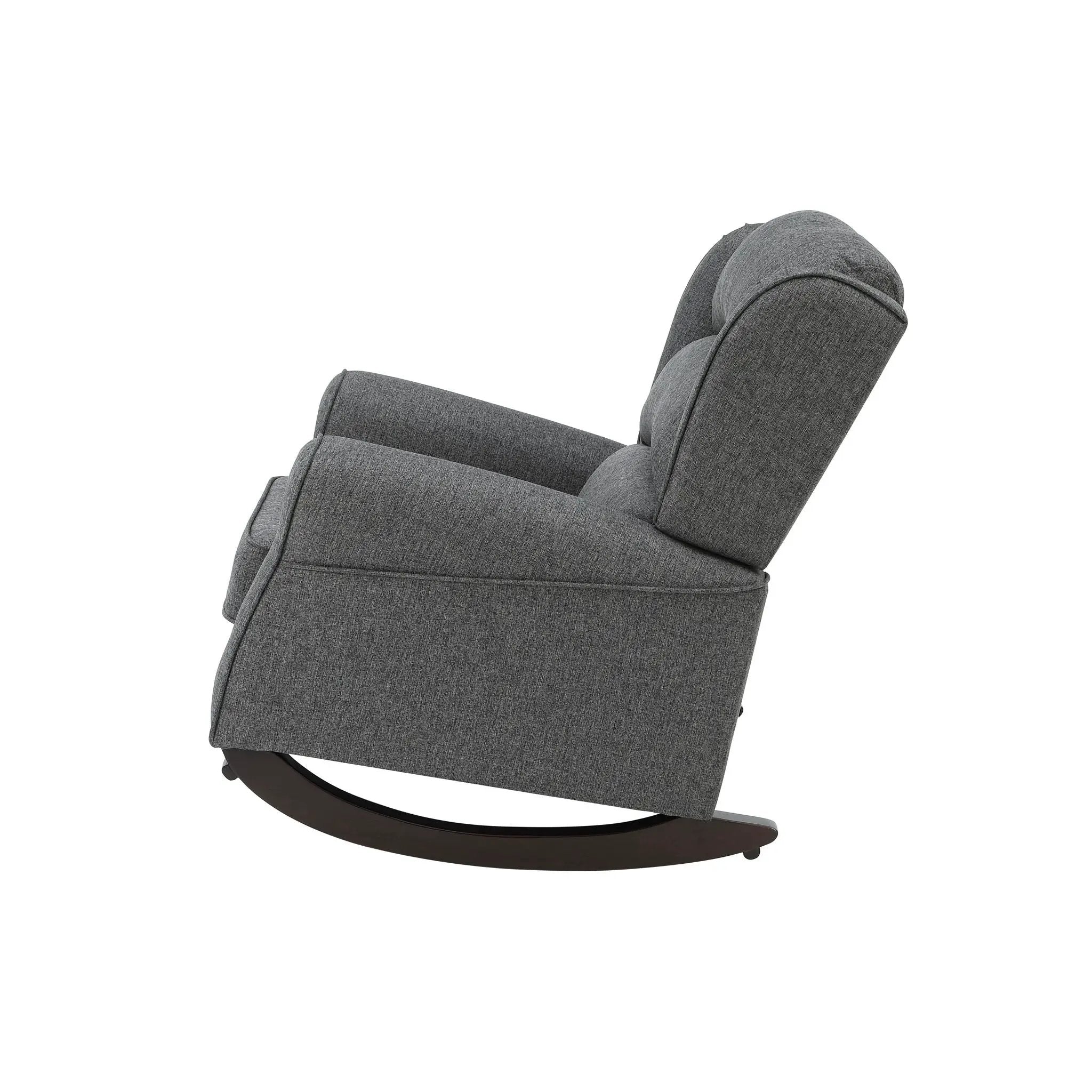 Fabien Rocking Chair in Gray by HouseOfZazla