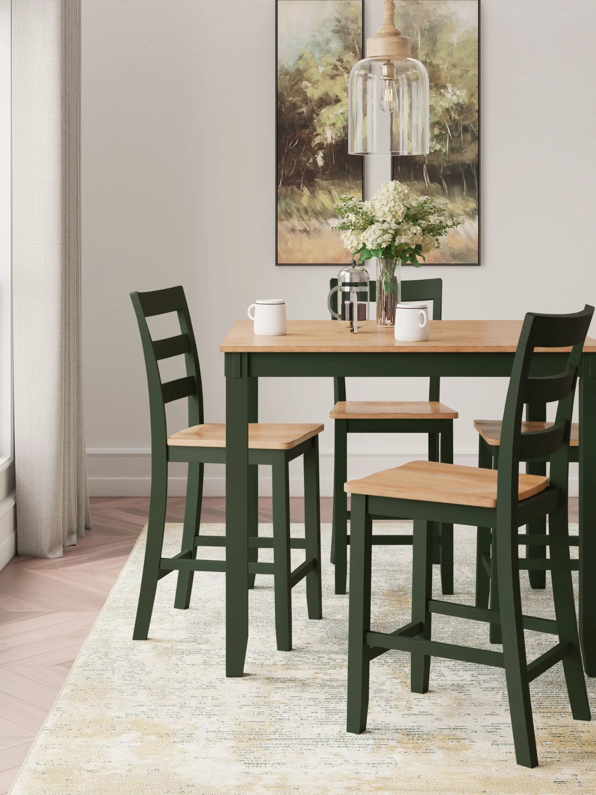 Gesthaven - Dining Room Counter Table Set by Unique Piece Furniture