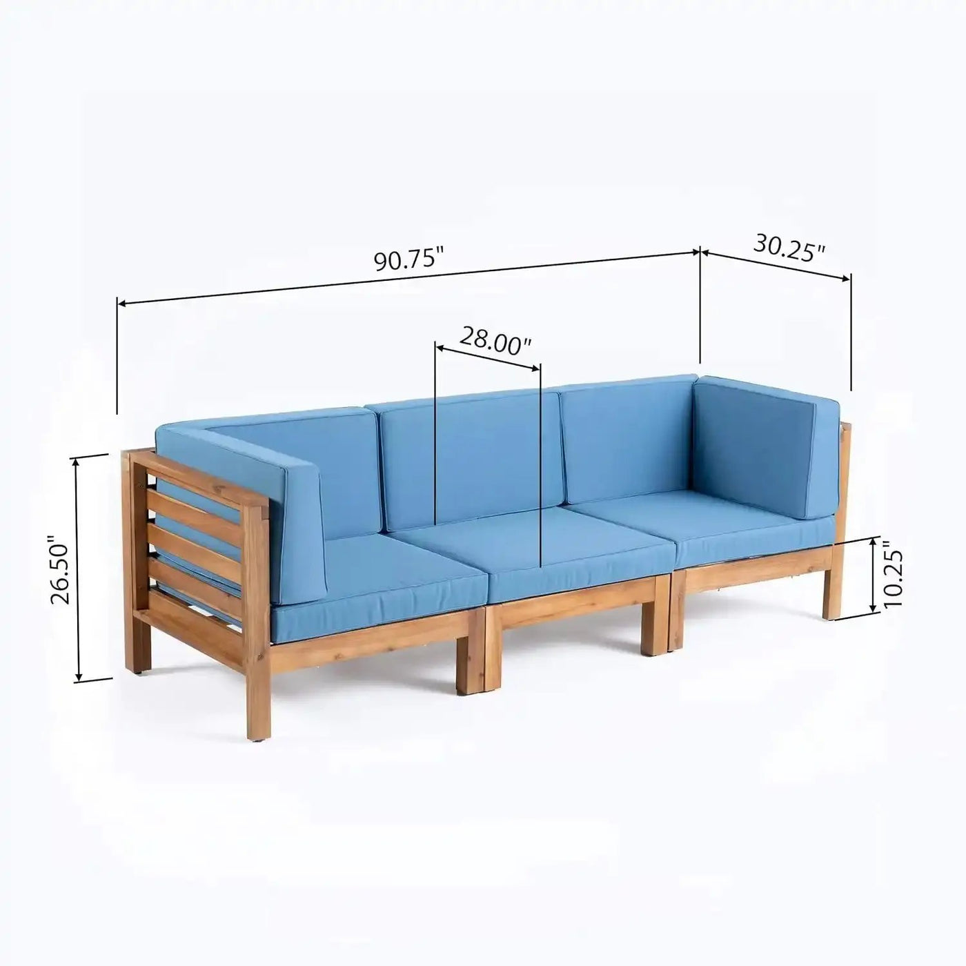 Oana 3 Piece Sofa Set With Water Resistant Cushions by HouseOfZazla