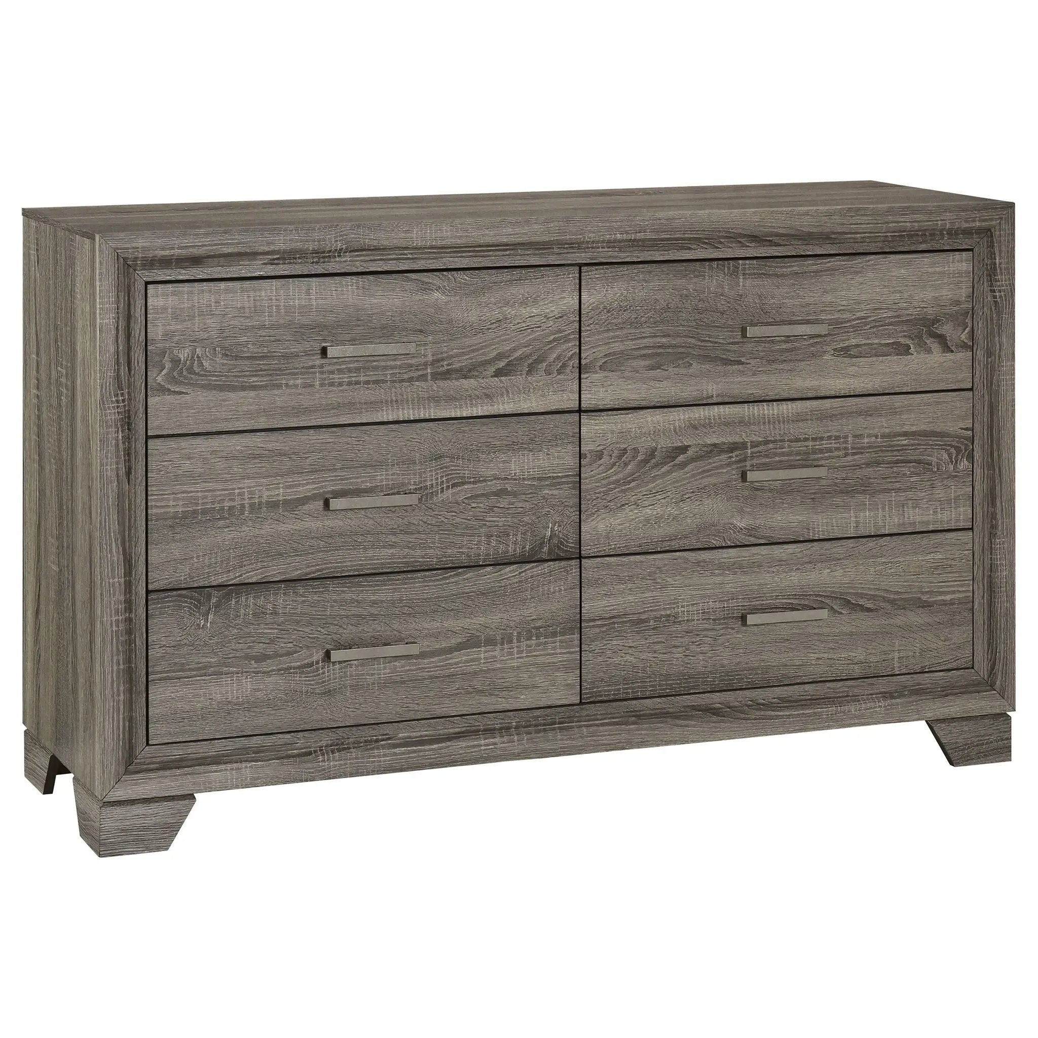 Wright 5-piece Queen Bedroom Set Brown Oak by Unique Piece Furniture