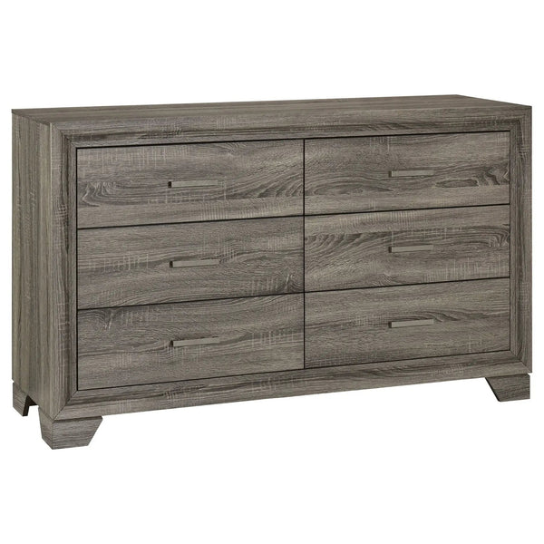 Wright 5-piece Queen Bedroom Set Brown Oak, photo 2 of 7