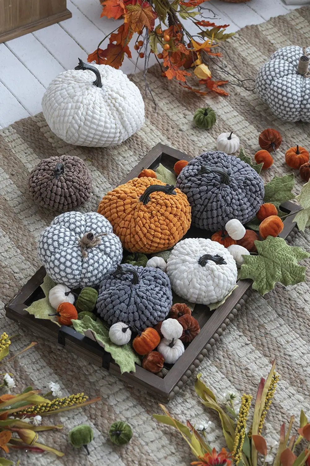 Weighted Pumpkin Ornament Decor For Holiday Harvest Festival Fall Festival & Thanksgiving by HouseOfZazla