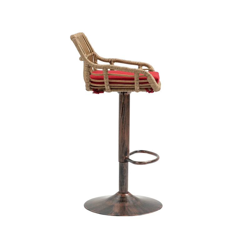 Modern Swivel Bar Stools Adjustable Counter Chairs With Footrest (Set of 2) by HouseOfZazla