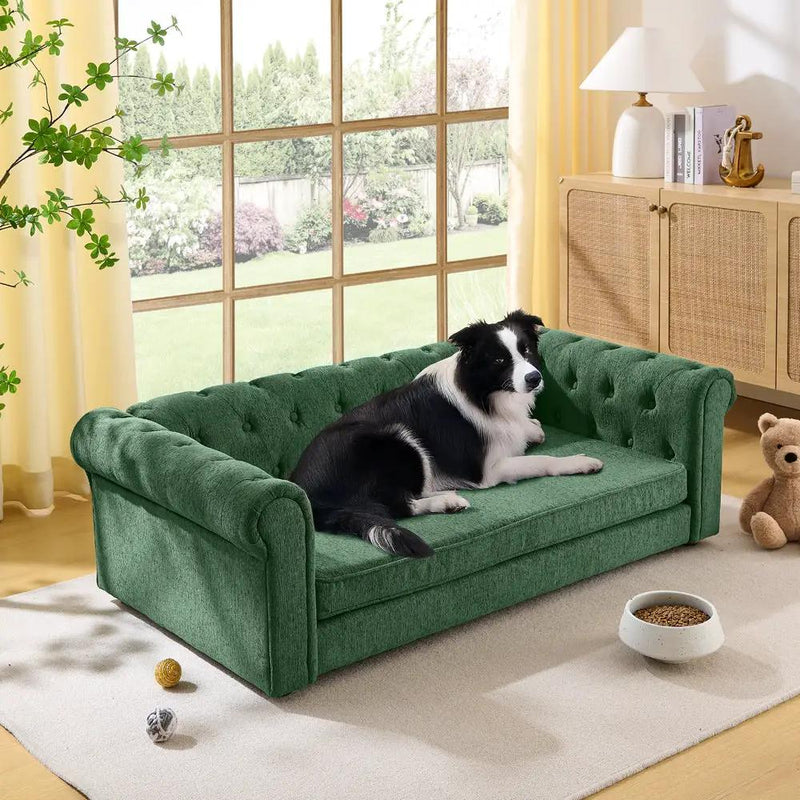 Elegant Rectangular Pet Bed for Oversized Dogs by HouseOfZazla