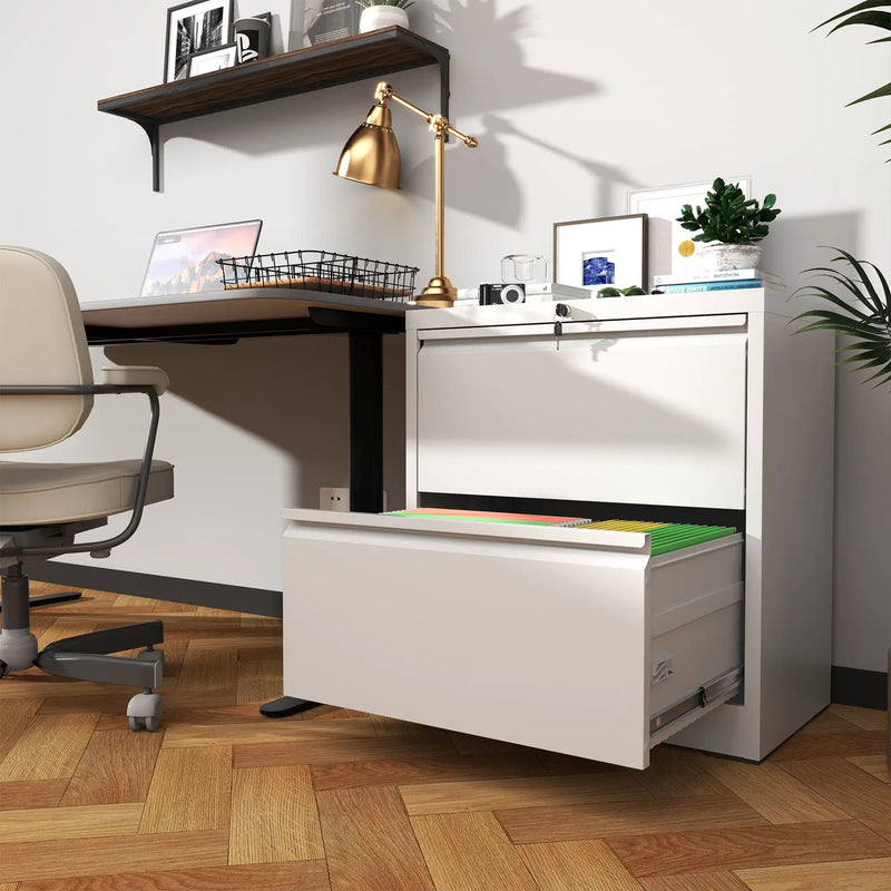Premium Drawer Metal Lateral File Cabinet With Lock by Unique Piece Furniture