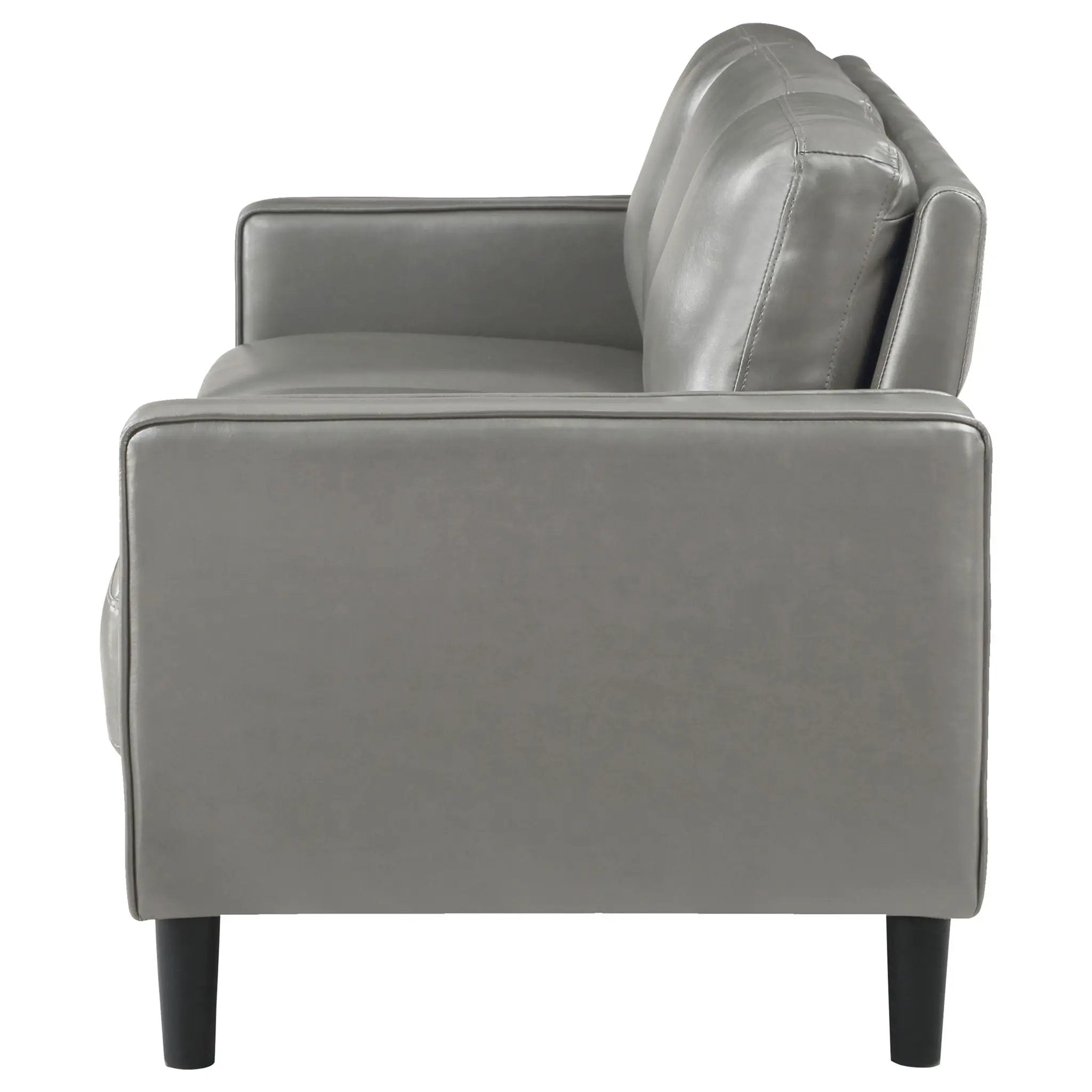 Ruth Upholstered Track Arm Sofa Grey by Unique Piece Furniture