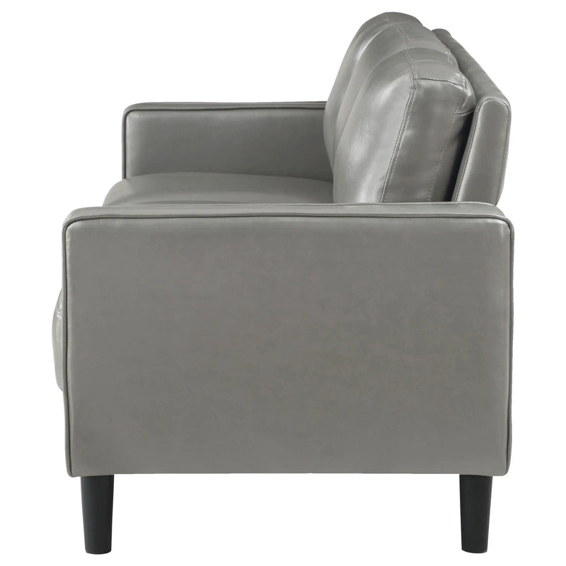 Ruth Upholstered Track Arm Sofa Grey by Unique Piece Furniture