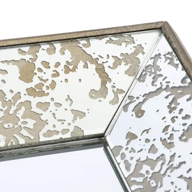 Antique Rectangle Mirror with Floral Accents by HouseOfZazla