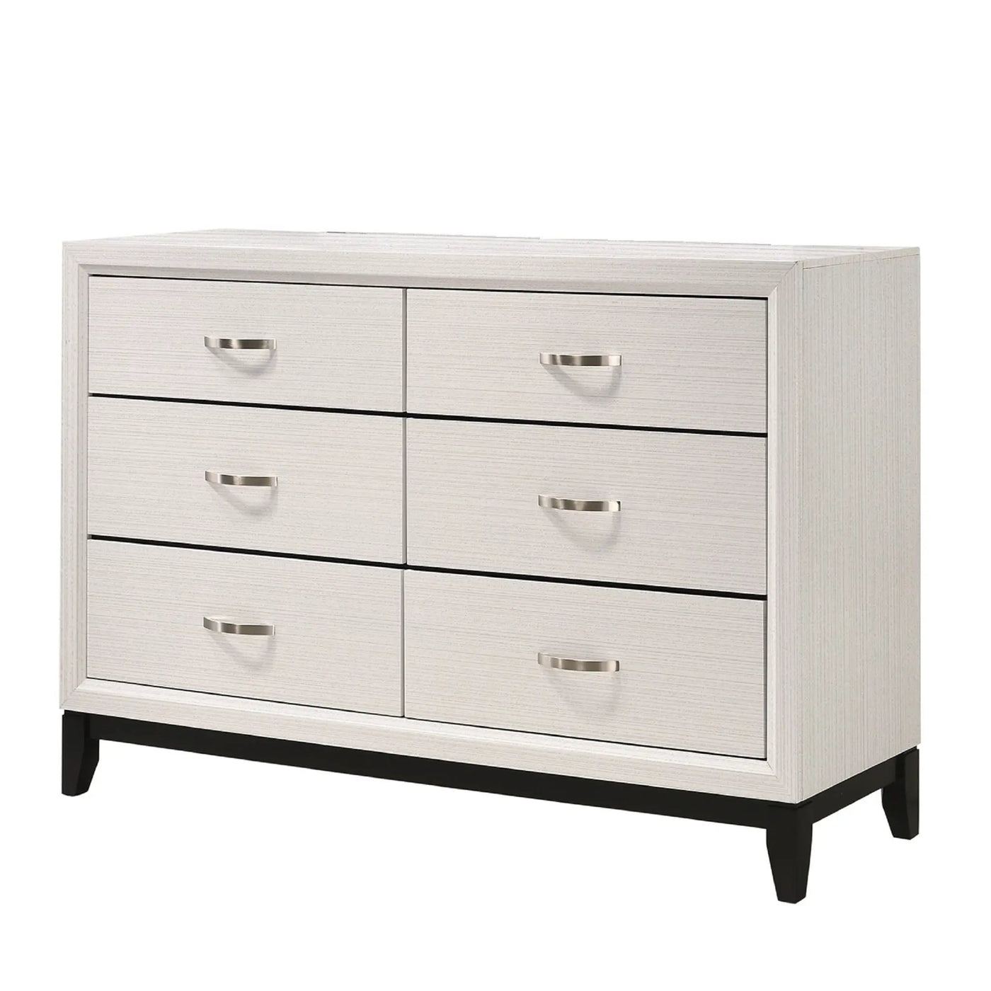 Contemporary 6 Drawer Dresser With Handles by HouseOfZazla