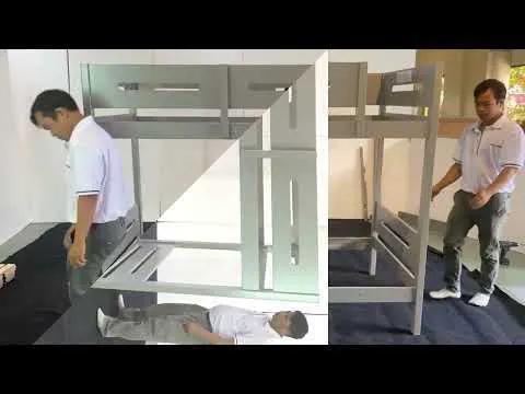 Edah - Twin Over Twin Bunk Bed - Gray by Unique Piece Furniture
