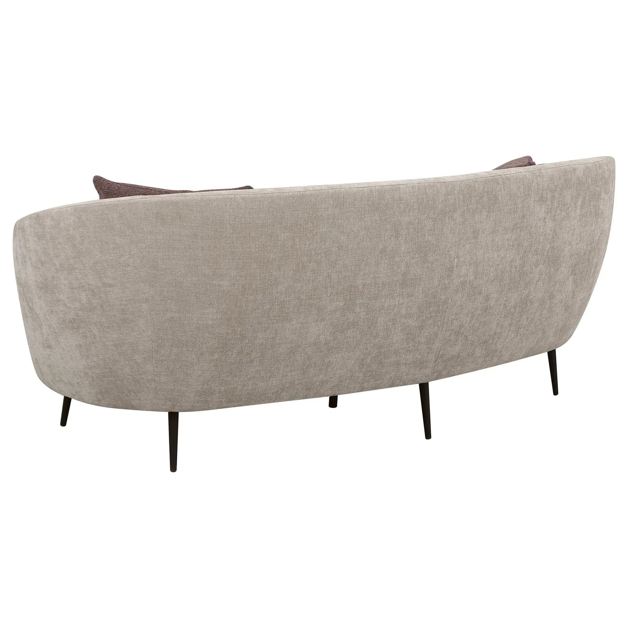 Ellorie 2-piece Upholstered Curved Sofa Set Beige by Unique Piece Furniture