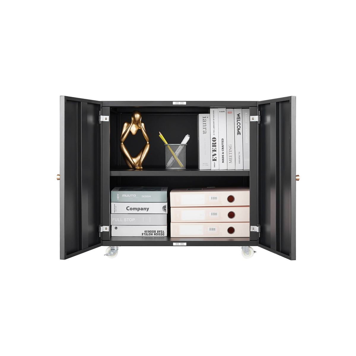 Office Furniture Copier Cabinet 2 Door Steel Copier Stand Mobile Pedestal File Printer Stand, photo 17 of 28
