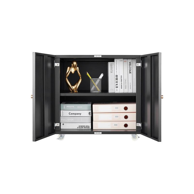 Office Furniture Copier Cabinet 2 Door Steel Copier Stand Mobile Pedestal File Printer Stand by HouseOfZazla