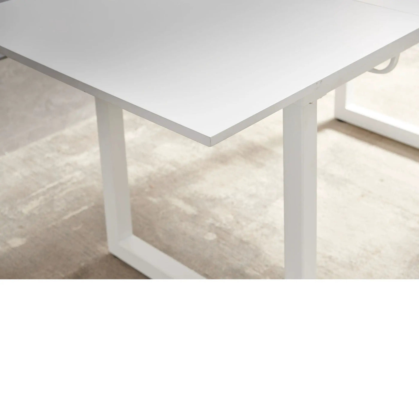 Square Extendable Dining Table With Metal Leg, Modern Space Saving Kitchen Table For Living Room by HouseOfZazla