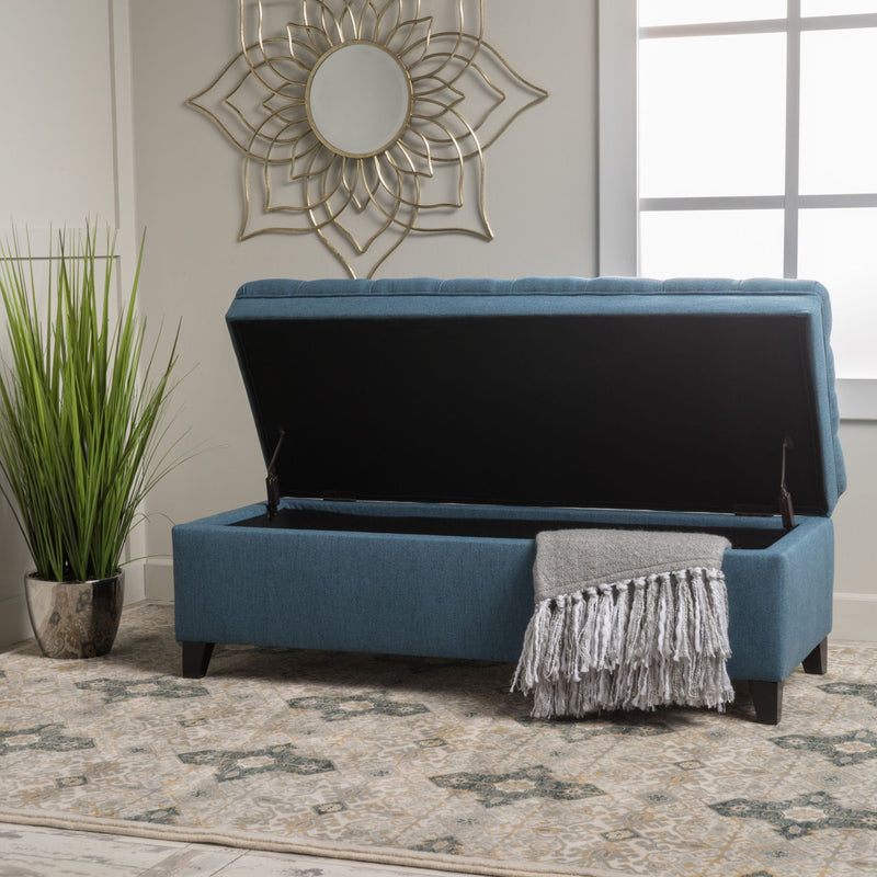 Juliana Storage Ottoman With Birch Legs by HouseOfZazla