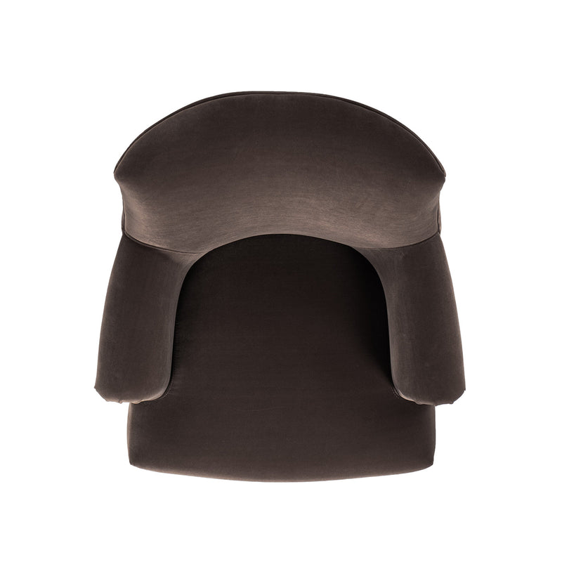 Eloise 30" Pleated Sock Arm Accent Armchair with Turned Wood Legs - Deep, photo 10 of 10