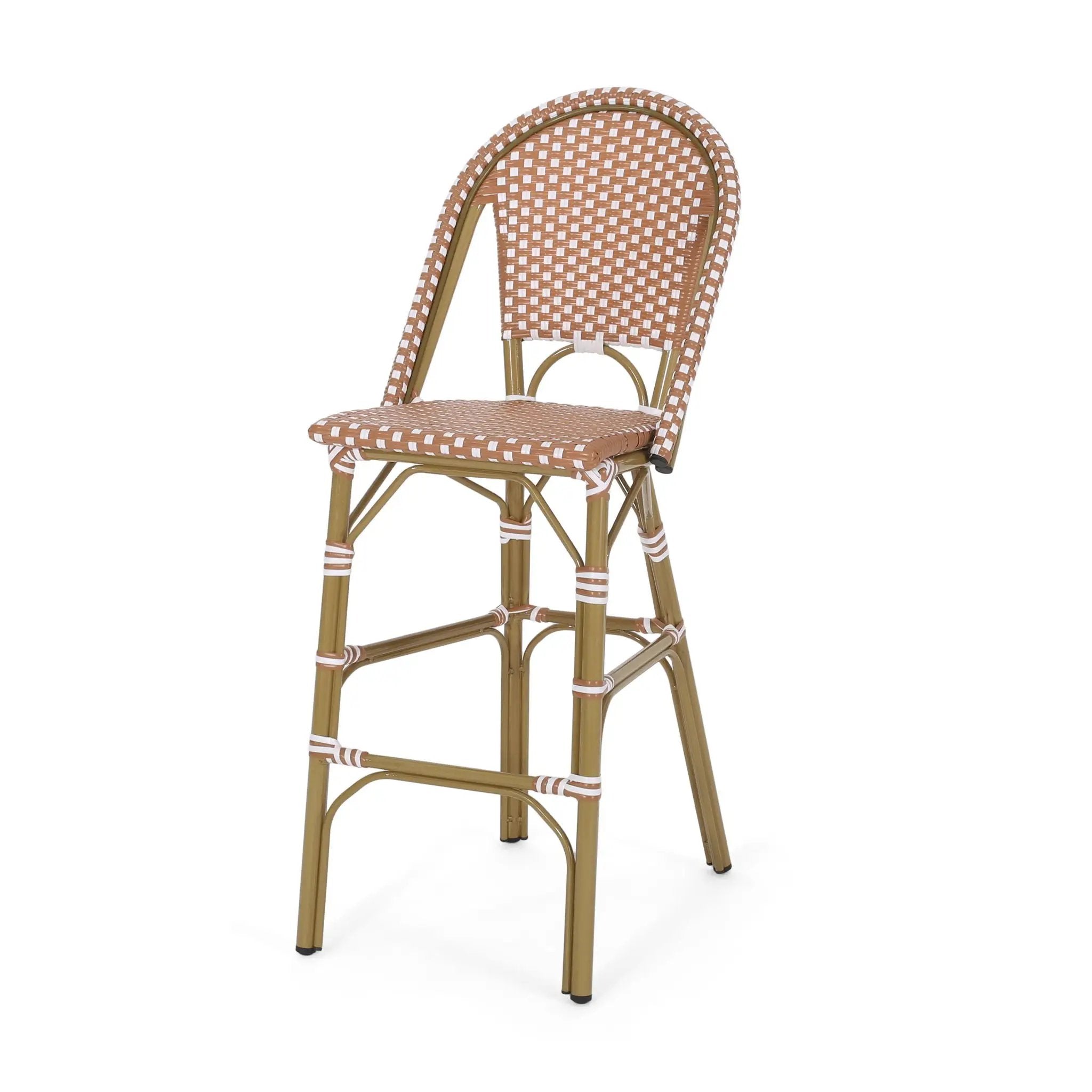 Outdoor PE Rattan French Barstool Set by HouseOfZazla
