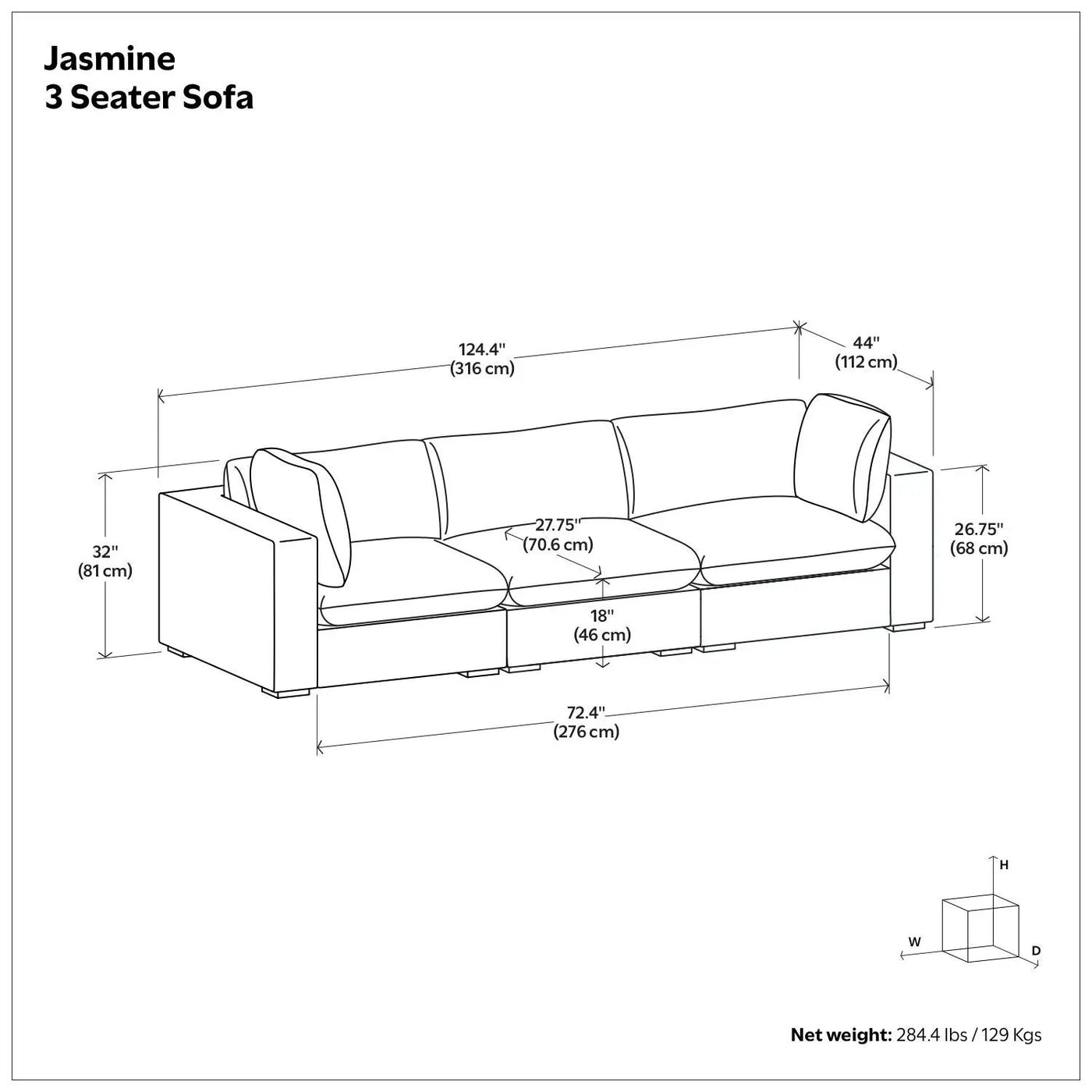 Jasmine - Handcrafted Sofa by Unique Piece Furniture