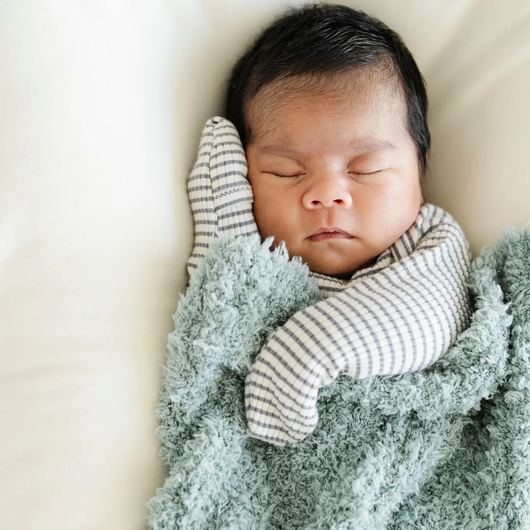Ribbed Bamboni Mini Baby Blanket by HouseOfZazla
