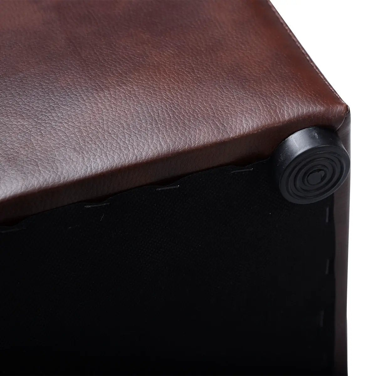 Foldable Cube Ottoman Pouffe Storage Seat by DirectDeals