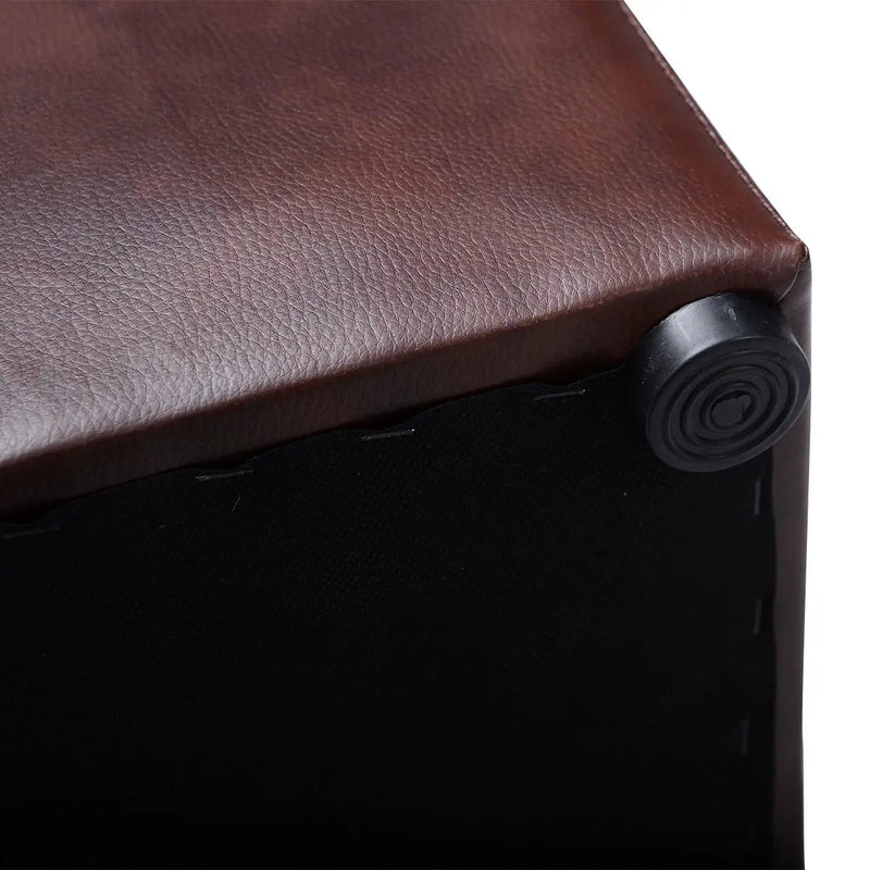 Foldable Cube Ottoman Pouffe Storage Seat by DirectDeals