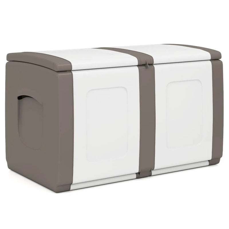 53 Gallon Patio Container with Lockable Lid for Packages and Garden by DirectDeals