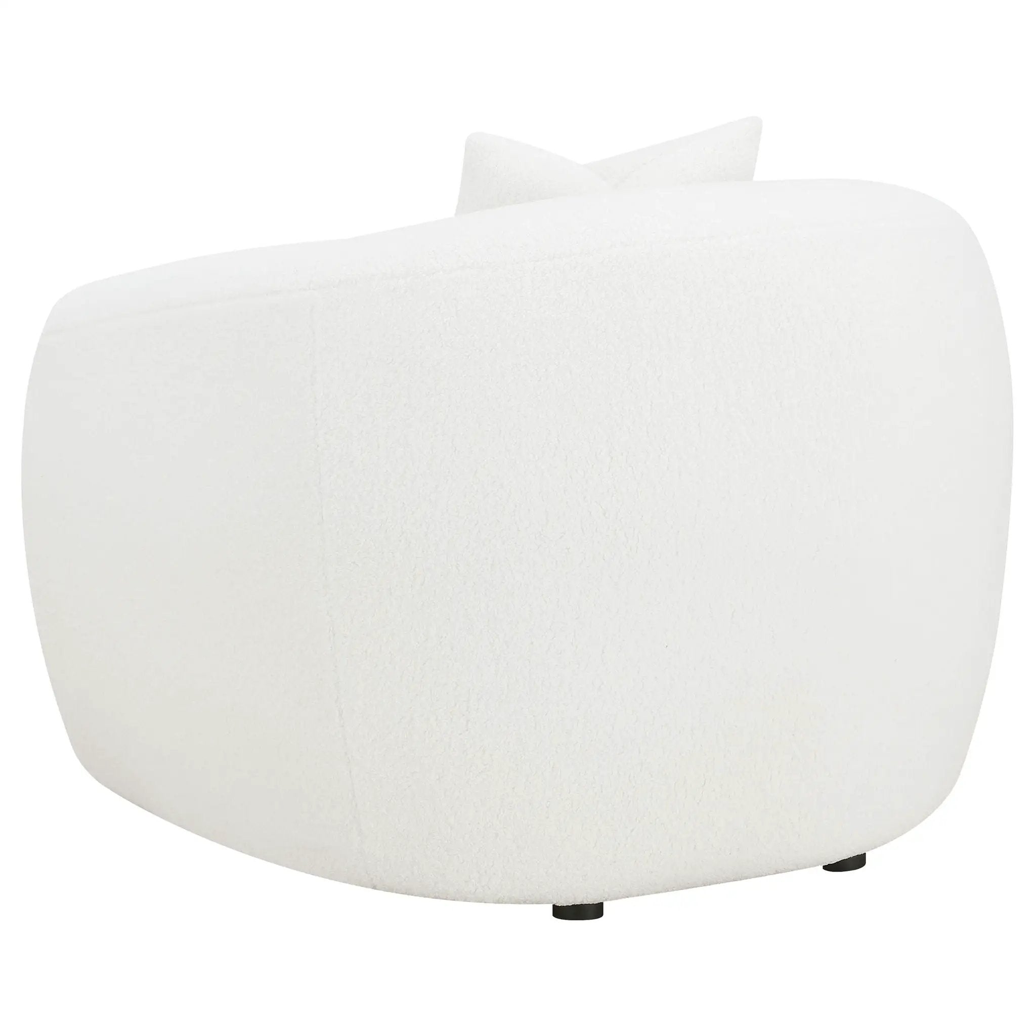 Isabella Faux Sheepskin Upholstered Accent Chair Natural by Unique Piece Furniture