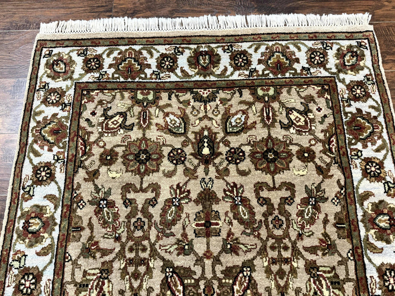 Pak Persian Rug 4x6, Floral Allover Vintage Oriental Carpet, Handmade Wool Rug by Jewel Rugs