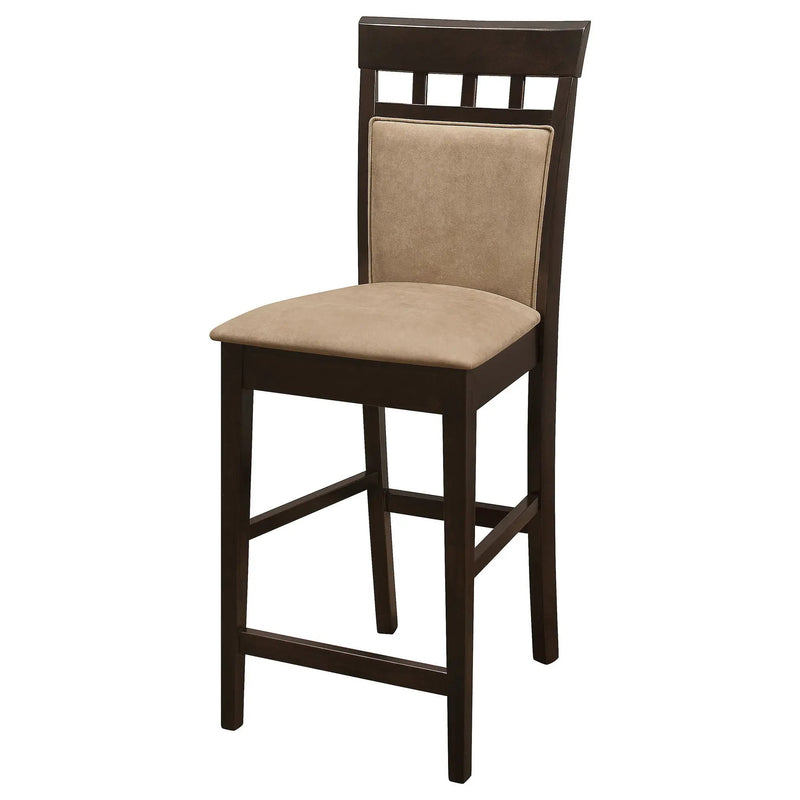 Gabriel Closed Back Counter Chair Cappuccino (Set of 2) by Unique Piece Furniture