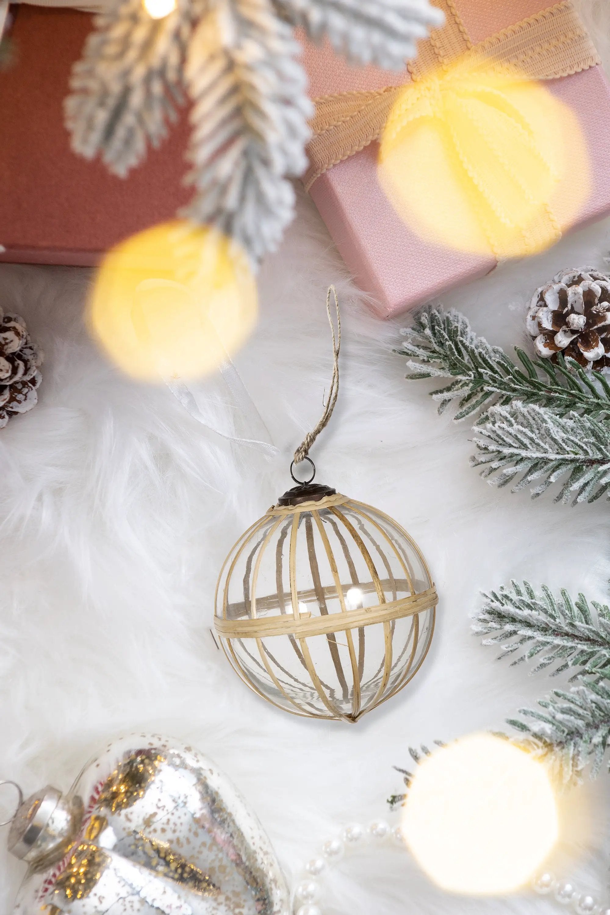 D5" X-Mas Hanging Ornament, Set of 2 by HouseOfZazla