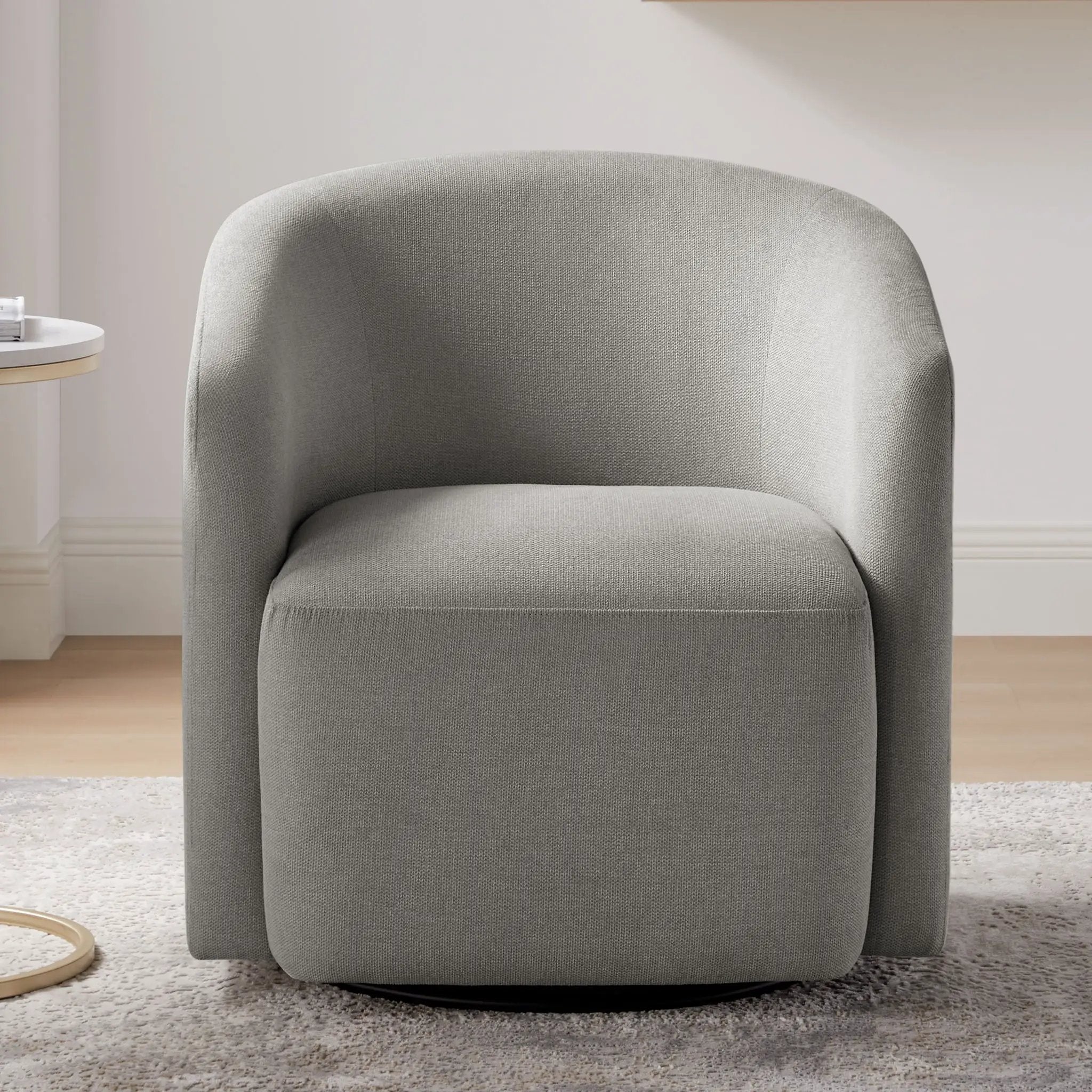 Ardena - Modern Swivel Barrel Chair by HouseOfZazla