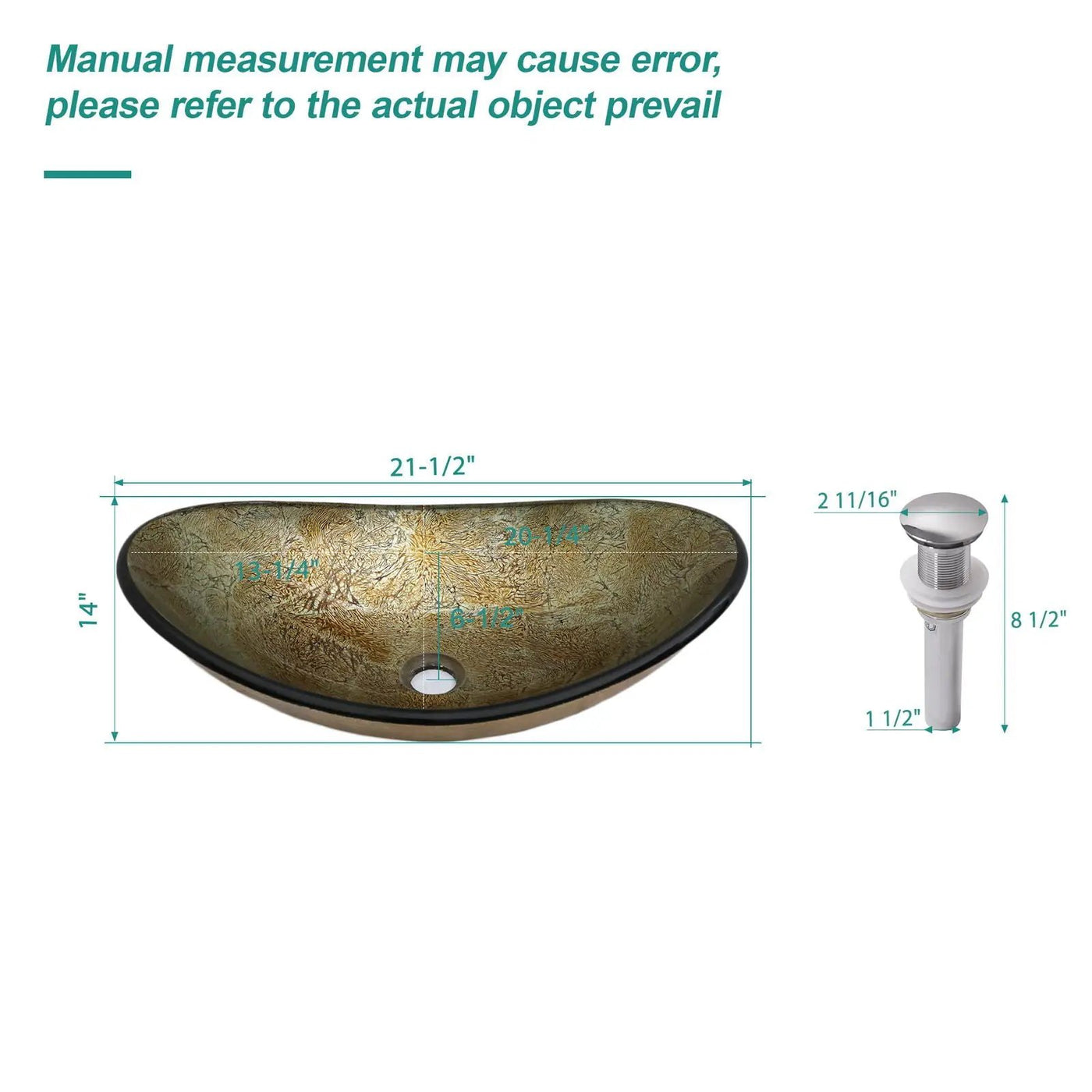 Tempered Glass Vessel Sink With Boat Shape Pop-Up Drain by HouseOfZazla