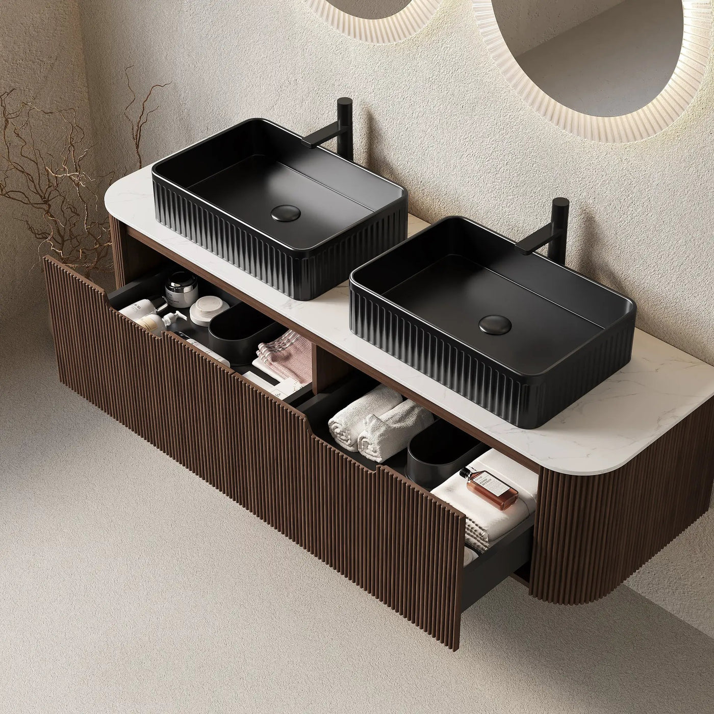 Dina 60" Bathroom Vanity & Sinks by HouseOfZazla