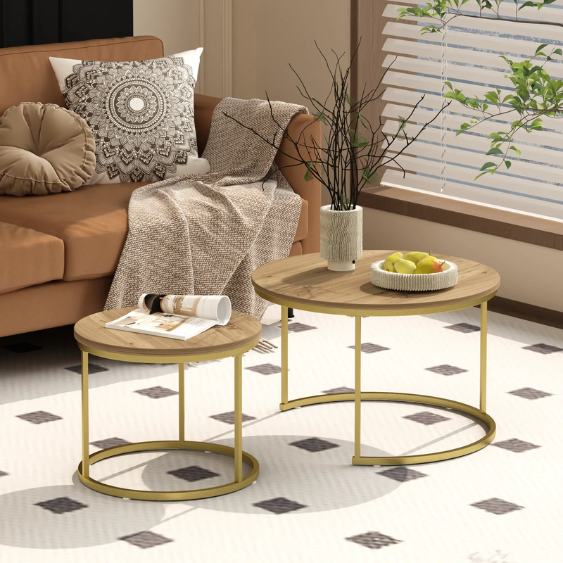 27.6in Nesting Coffee Table Set of 2 by HouseOfZazla