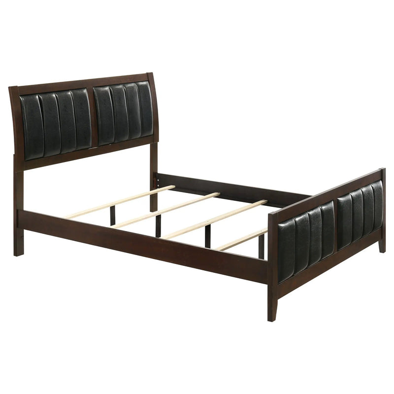 Carlton Wood Queen Panel Bed Cappuccino by Unique Piece Furniture