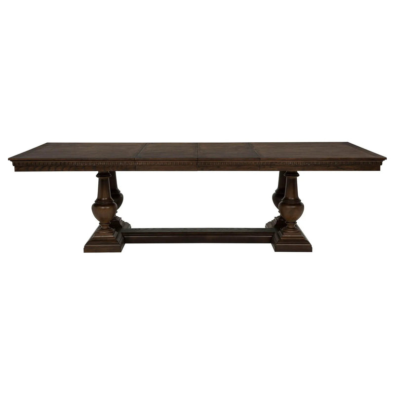 Ridgewell 7-piece Rectangular Trestle Dining Set Dark Oak by Unique Piece Furniture