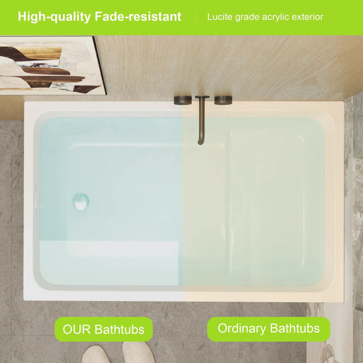 Gloss Freestanding Bathtub With Built In Seat by HouseOfZazla