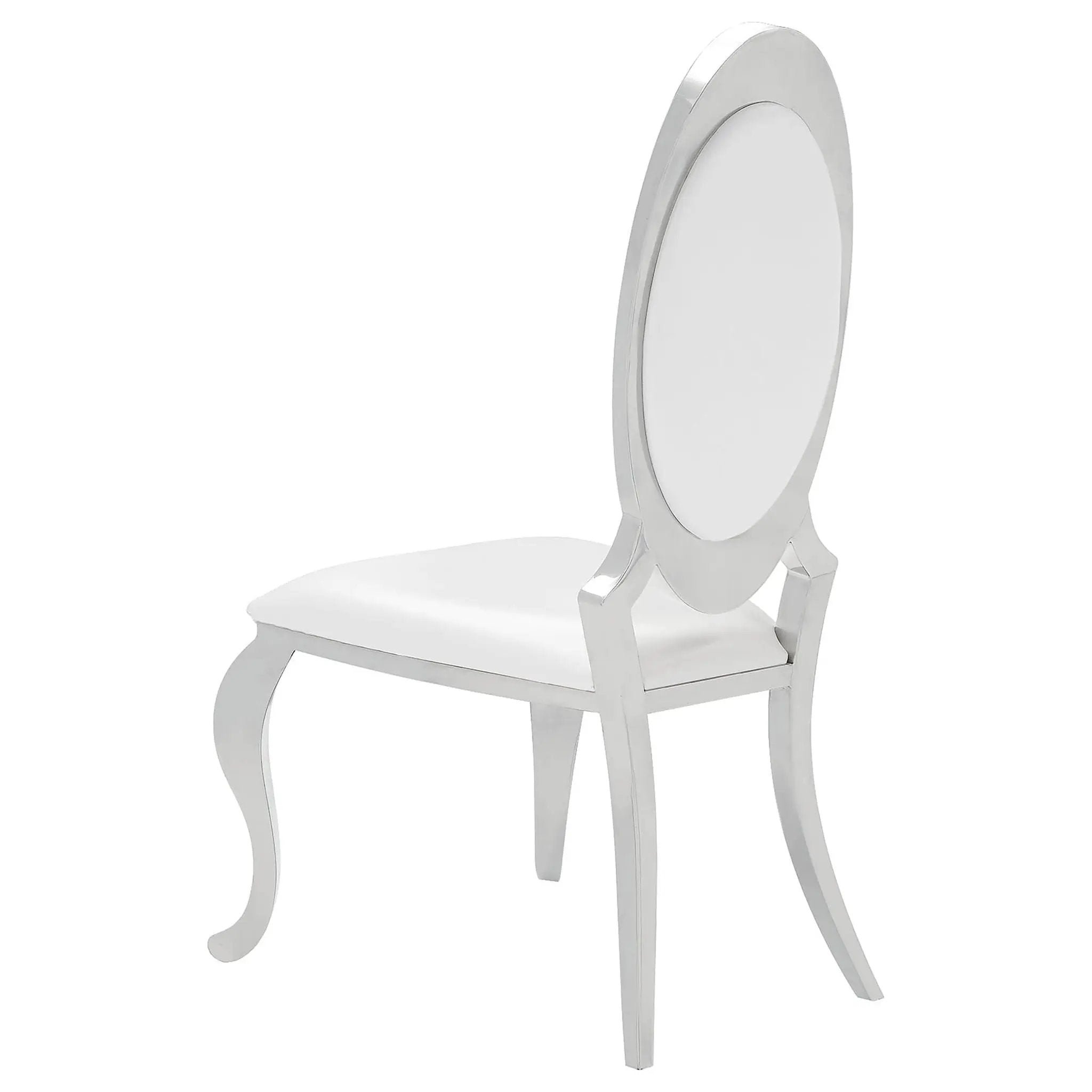 Anchorage Upholstered Dining Chair Cream White (Set of 2) by Unique Piece Furniture