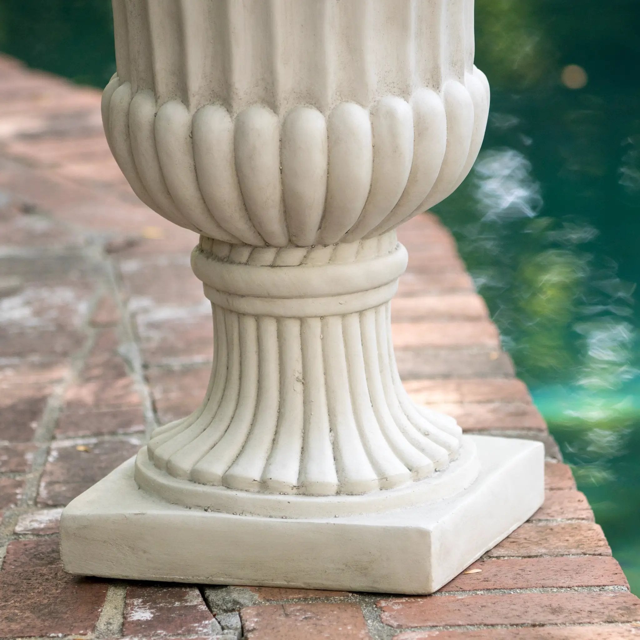 26.5" H Classic Antique White Italian Urn Planter by HouseOfZazla