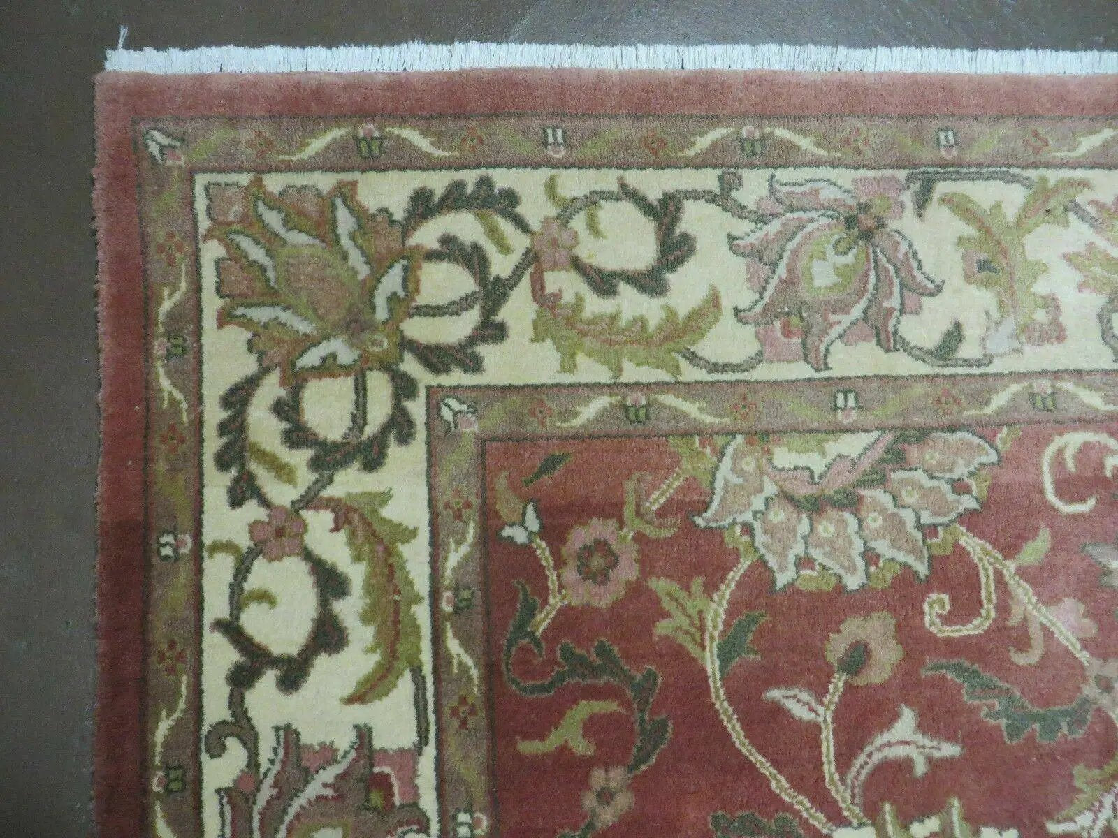 6' X 9' Vintage Handmade Indian Floral Oriental Wool Rug Veg Dyes Nice by Jewel Rugs