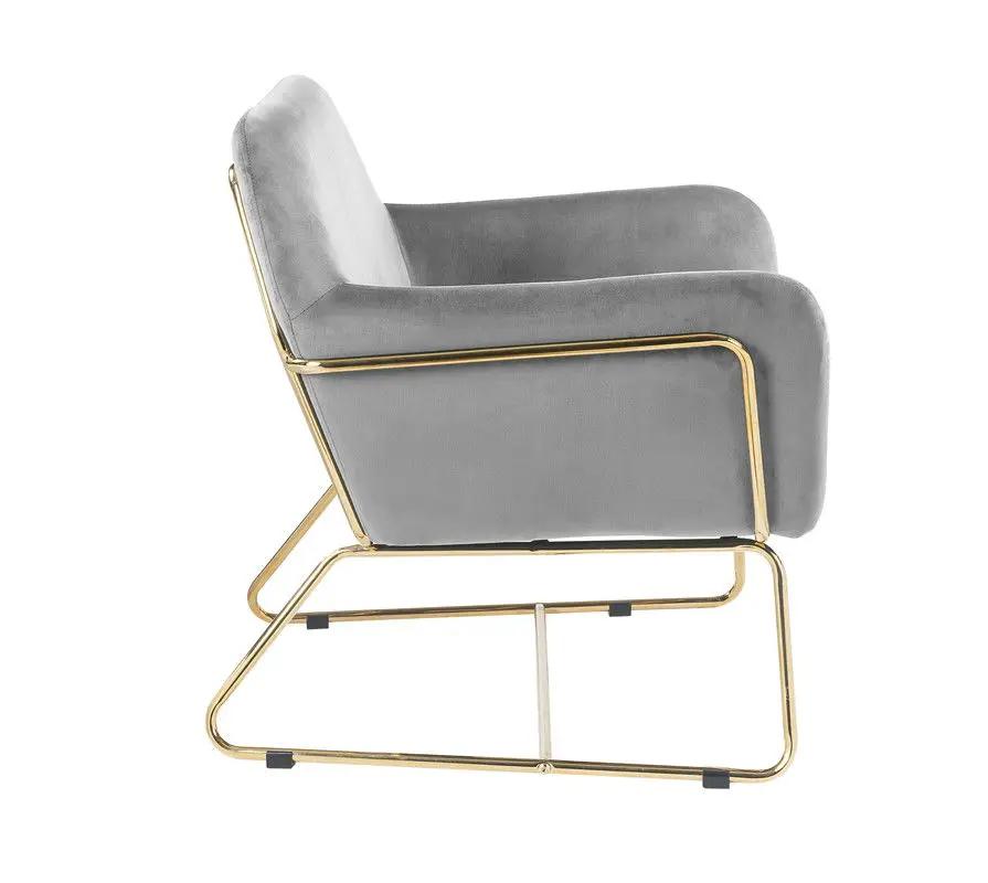 Keira - Accent Chair With Metal Base by HouseOfZazla