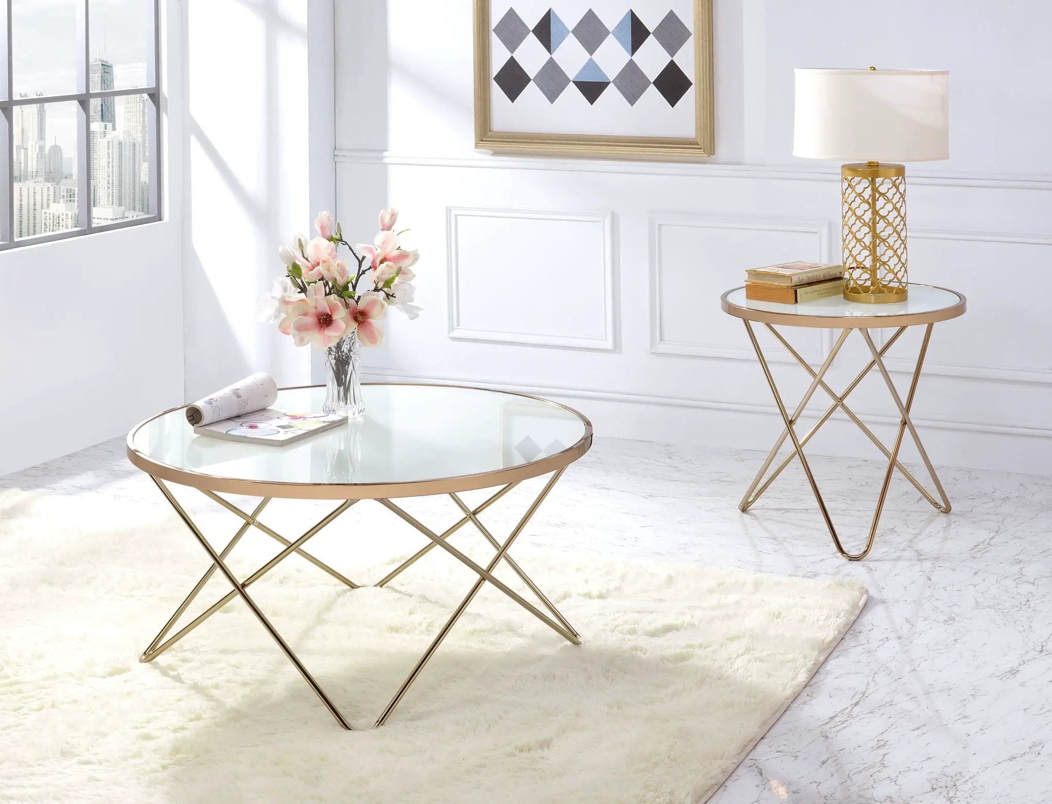 Valora - Glass Coffee Table by Unique Piece Furniture