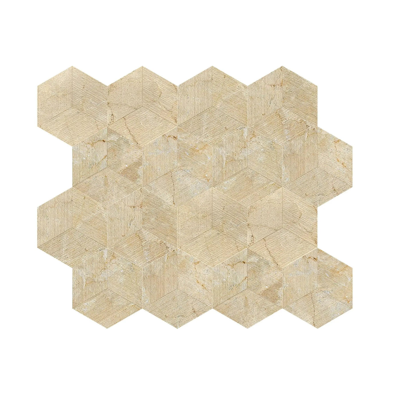 Hexagon Natural Marble Polished Tile For Wall And Floor (Set of 12) by HouseOfZazla