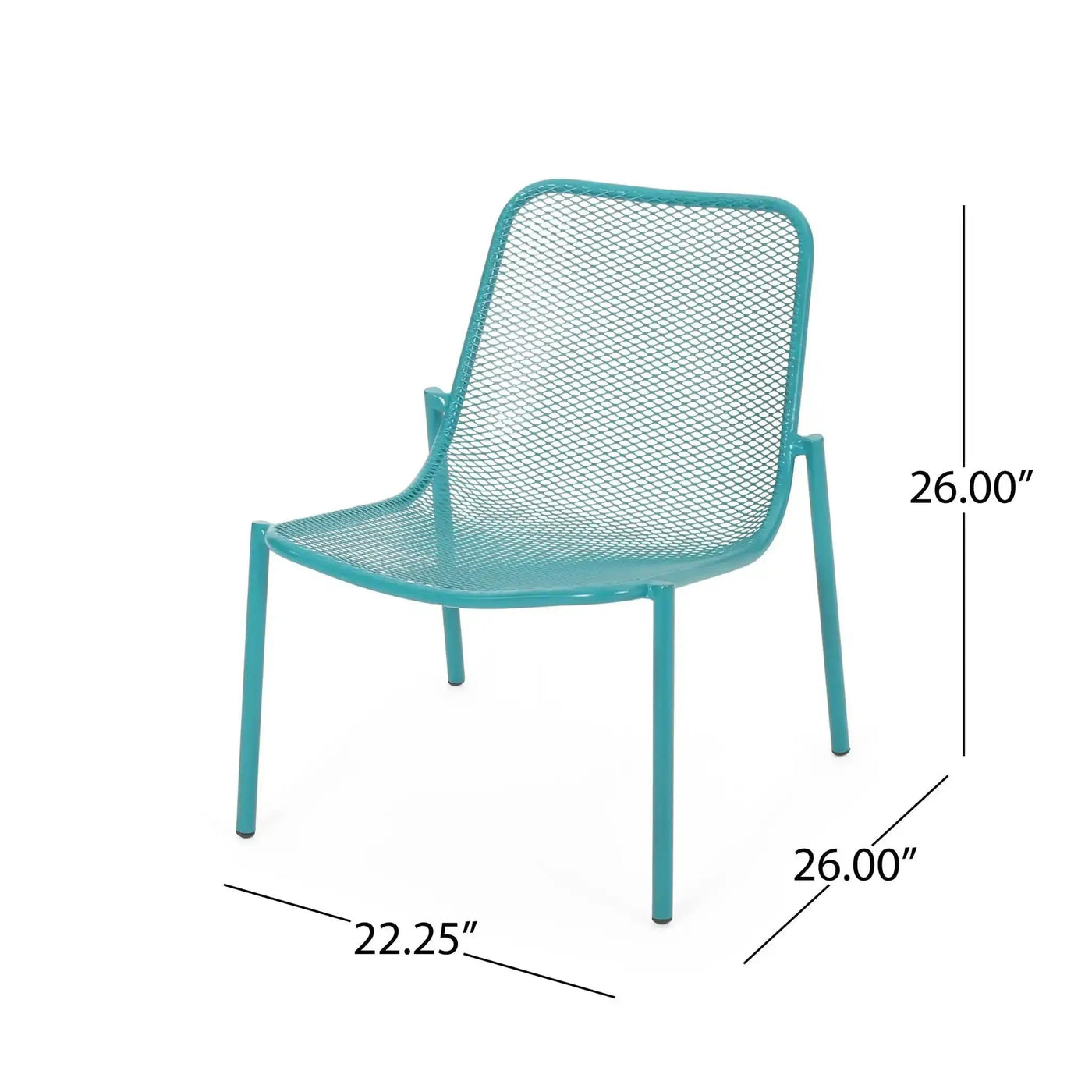 Outdoor Iron Chair With Mesh Design by HouseOfZazla