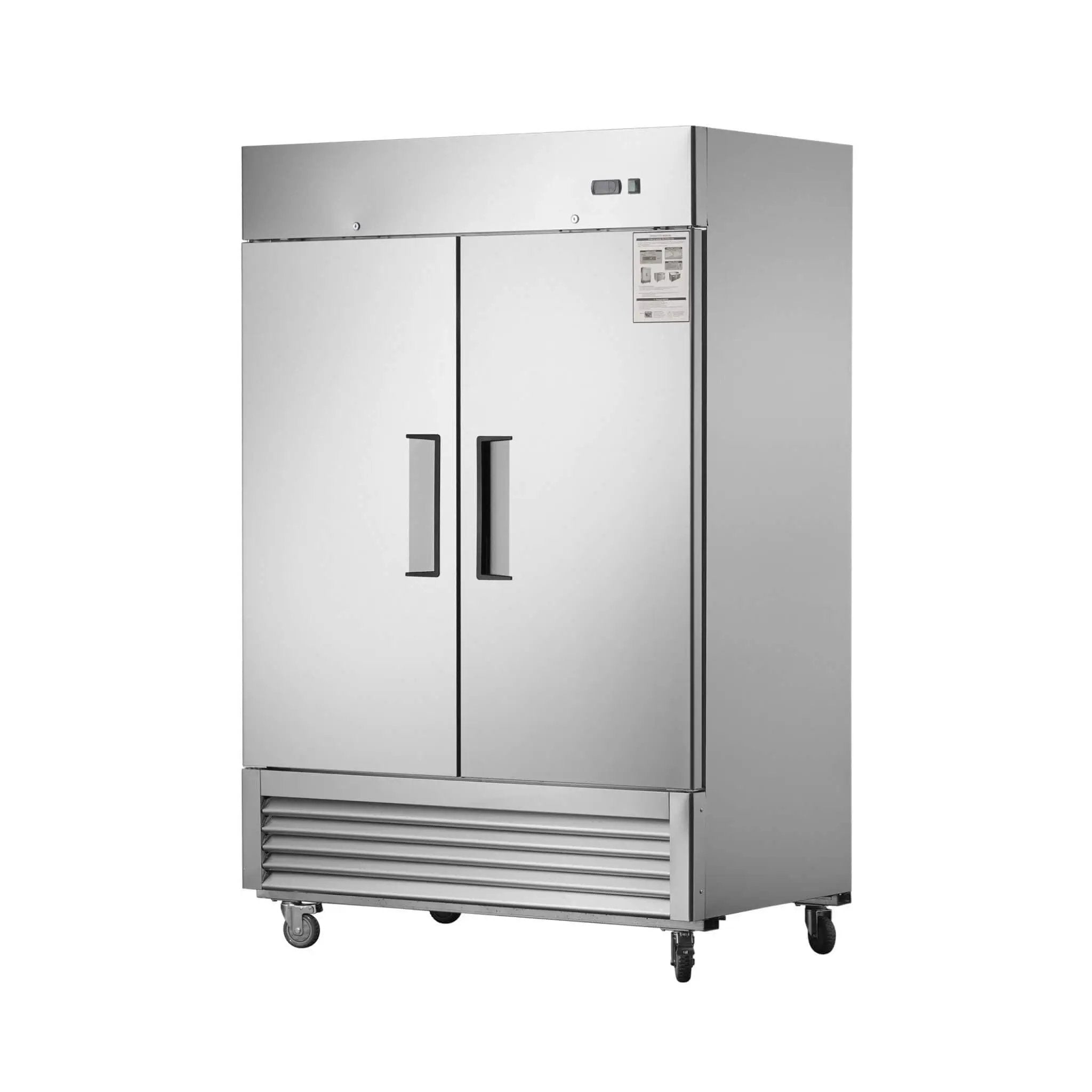 54-Inch 42.2 Cu.Ft Commercial Stainless Steel 2-Section Upright Reach-In Freezer (SAK35148) by SAKSBY WHOLESALE