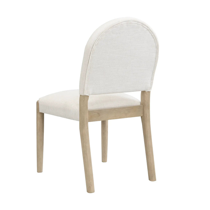 Dining Chairs with Back Mid Century Fabric Upholstered Armless Set of 2 by HouseOfZazla