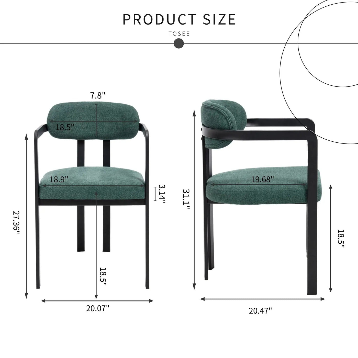 Dining Arm Chairs (Set of 2) by HouseOfZazla